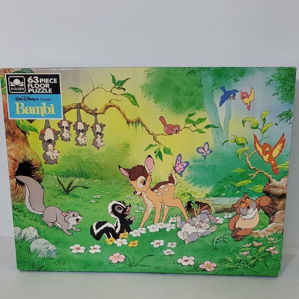 Vintage Disney Classics Bambi Floor Puzzle 63 Pieces New Sealed